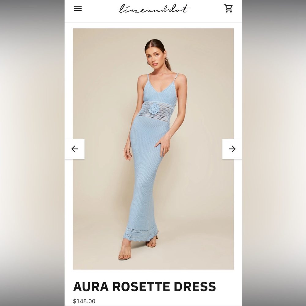 Line & Dot Aura Rosette Dress